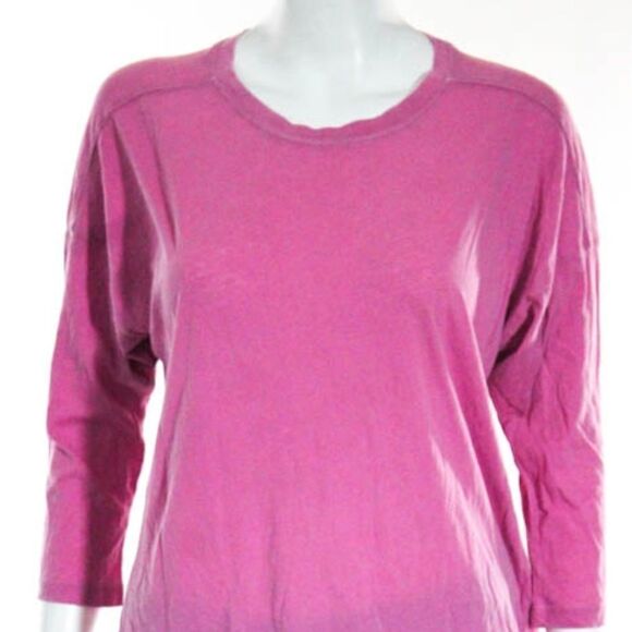 Splendid Tops - NEW Splendid Pink Cotton LS Scoop Neck Shirt S